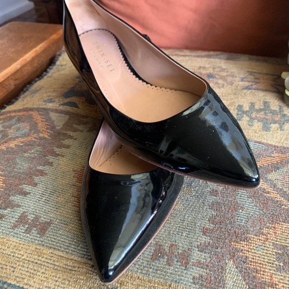 Simona Barbieri Twin-Set Black Patent  flats - Picture 3 of 5